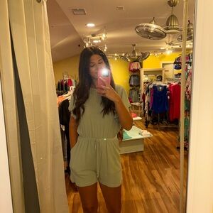 Elegant Light Green Romper